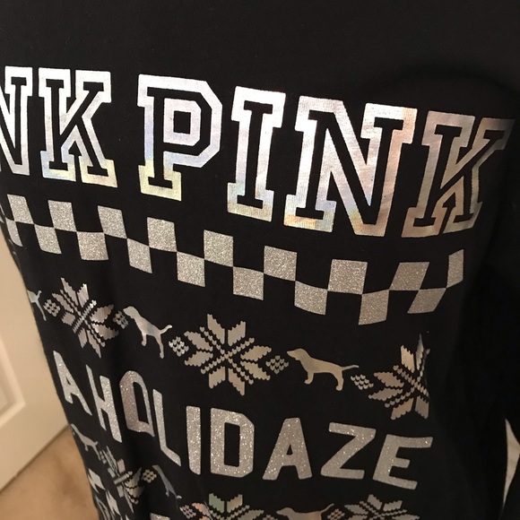 PINK Victoria’s Secret in a holidaze bling tee - Picture 9 of 11